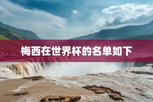 梅西在世界杯的名单如下