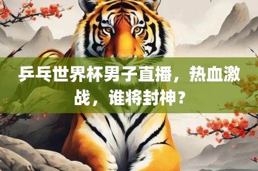 乒乓世界杯男子直播，热血激战，谁将封神？