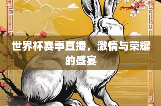 世界杯赛事直播，激情与荣耀的盛宴