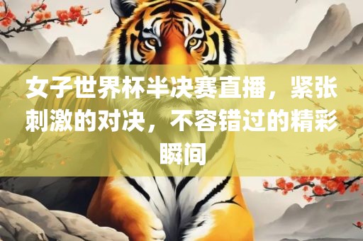 女子世界杯半决赛直播，紧张刺激的对决，不容错过的精彩瞬间