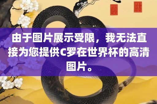 由于图片展示受限，我无法直接为您提供C罗在世界杯的高清图片。