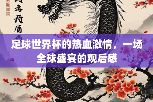 足球世界杯的热血激情，一场全球盛宴的观后感
