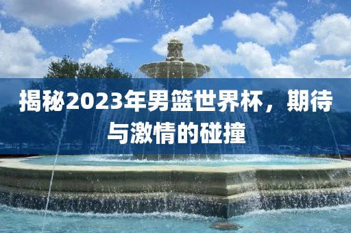 揭秘2023年男篮世界杯，期待与激情的碰撞