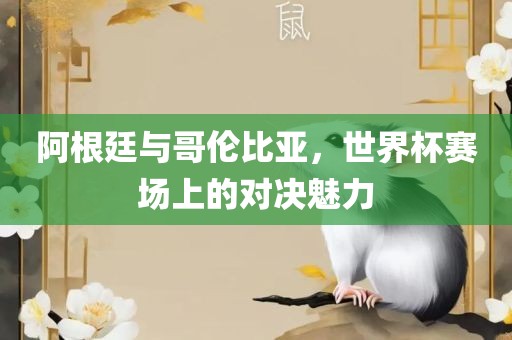 阿根廷与哥伦比亚，世界杯赛场上的对决魅力