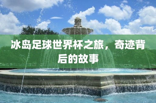 冰岛足球世界杯之旅，奇迹背后的故事