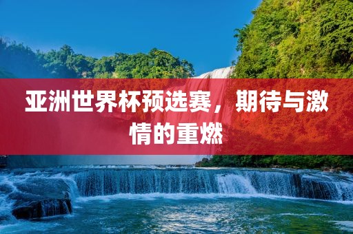 亚洲世界杯预选赛，期待与激情的重燃