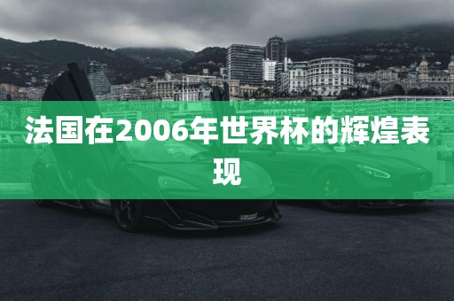 法国在2006年世界杯的辉煌表现