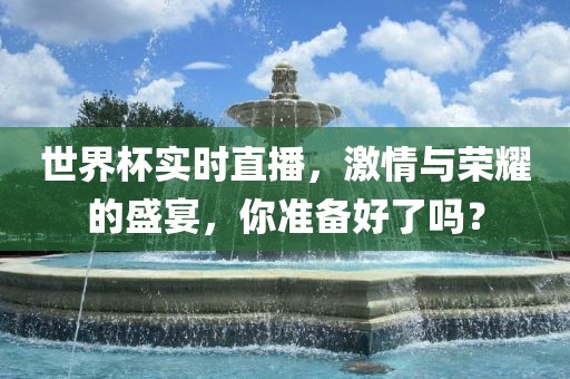 世界杯实时直播，激情与荣耀的盛宴，你准备好了吗？