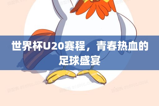 世界杯U20赛程，青春热血的足球盛宴