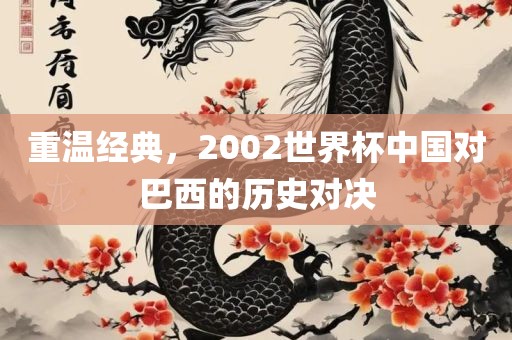 重温经典，2002世界杯中国对巴西的历史对决