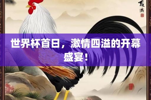 世界杯首日，激情四溢的开幕盛宴！