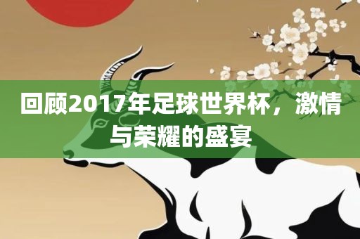 回顾2017年足球世界杯，激情与荣耀的盛宴